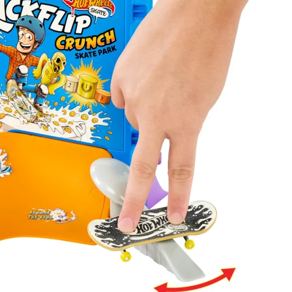 Store Skate Ciotola Per Cereali Da Skate Di Tony Hawk, Playset A Tema Cereali Con 1 Fingerboard E 1 Paio Di Scarpine Da Skate Garage E Circuiti