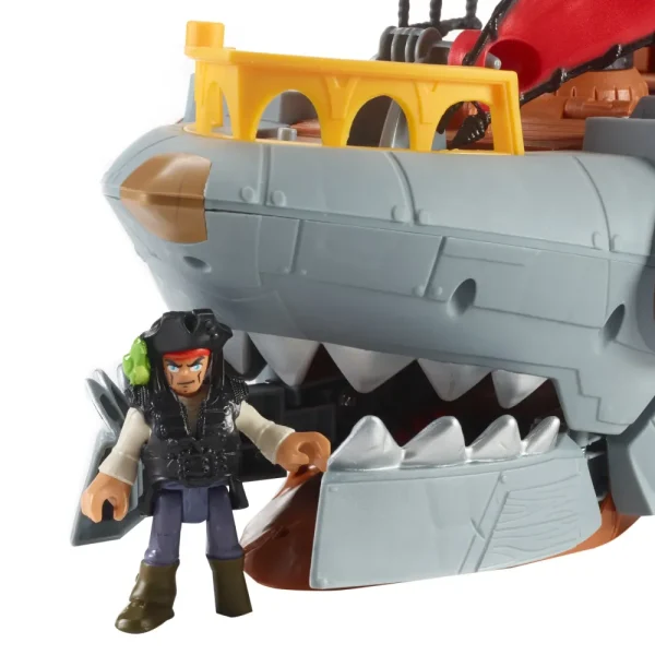 Best Sale Il Galeone Dei Pirati A Forma Di Squalo Con Mini Personaggi E Accessori Inclusi Mondi Immaginari