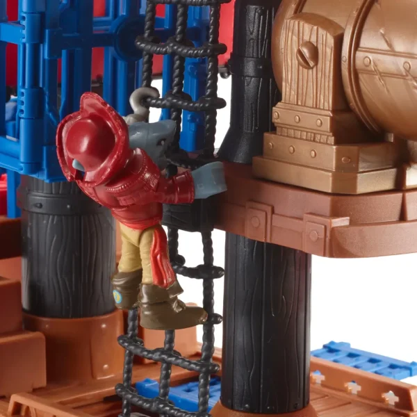 Best Sale Il Galeone Dei Pirati A Forma Di Squalo Con Mini Personaggi E Accessori Inclusi Mondi Immaginari