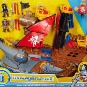 Best Sale Il Galeone Dei Pirati A Forma Di Squalo Con Mini Personaggi E Accessori Inclusi Mondi Immaginari