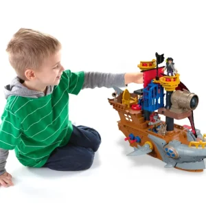 Best Sale Il Galeone Dei Pirati A Forma Di Squalo Con Mini Personaggi E Accessori Inclusi Mondi Immaginari