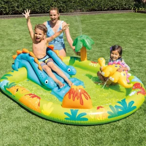 Cheap Play Center Dinosauri Piscina Gonfiabile, Multicolore, 191X152X58 Cm Gonfiabili Per Bambini
