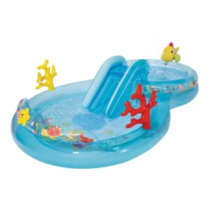 Cheap Play Center Under The Sea Piscina Gonfiabile, Con Palline, Pvc, Multicolore, 310X193X71 Cm Gonfiabili Per Bambini