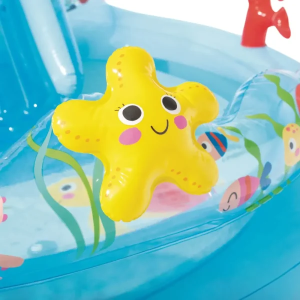Cheap Play Center Under The Sea Piscina Gonfiabile, Con Palline, Pvc, Multicolore, 310X193X71 Cm Gonfiabili Per Bambini