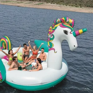 Cheap Isola Gonfiabile Unicorno Gigante Per 6 Persone ® (5.90 M) Gonfiabili Per Bambini