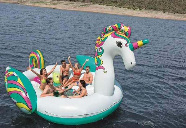Cheap Isola Gonfiabile Unicorno Gigante Per 6 Persone ® (5.90 M) Gonfiabili Per Bambini
