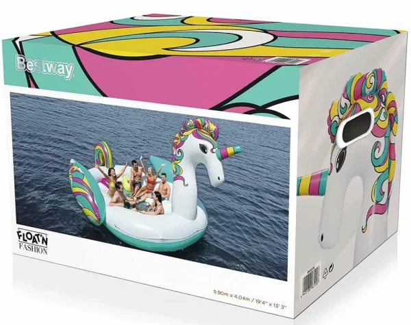 Cheap Isola Gonfiabile Unicorno Gigante Per 6 Persone ® (5.90 M) Gonfiabili Per Bambini