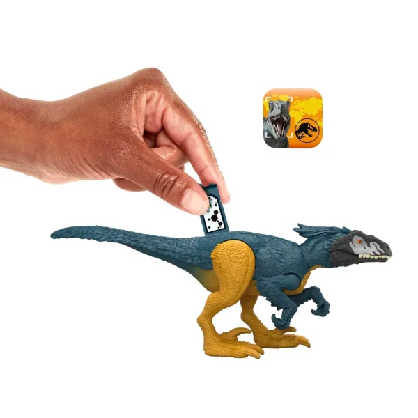 Store Pericolo Giurassico Pyroraptor, Dinosauro Snodato Con Design Autentico, Specie Di Medie Dimensioni Lungo 18 Cm E Alto 7+ Cm Action Figures