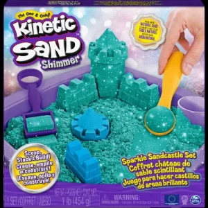 Cheap Castello Di Sabbia Glitterata Verde Acqua, 5 Formine E Accessori Mosaici, Sabbia, Glitter