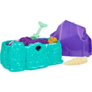 Cheap Kinetic Sand, Playset Il Cristallo Della Sirenetta Sabbia Colorata, Sabbia Cinetica 481 G, Accessori Per Scavare E Scoprire, Giochi Per Bambini E Bambine, 3+ Anni Mosaici, Sabbia, Glitter