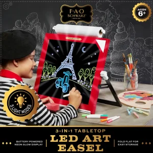 Flash Sale Lavagnetta 3 In 1 Con Led, Gessetti E Pennarelli Kit Artistici E Pittura