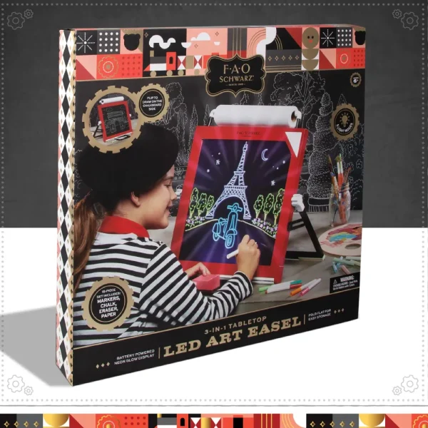 Flash Sale Lavagnetta 3 In 1 Con Led, Gessetti E Pennarelli Kit Artistici E Pittura