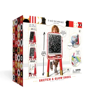 Cheap Lavagnetta Con Cavalletto Sketch & Glow 3-In-1 Art Studio Kit Artistici E Pittura