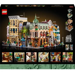 Fashion 10297 Boutique Hotel, Set Modellini Da Costruire Per Adulti, Edificio Modulare Da Collezione Con 7 Minifigure Mattoncini