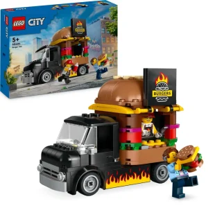 Best Sale 60404 Furgone Degli Hamburger Giocattolo, Veicolo Per Bambini 5+ Anni, Camion Food Truck Con Accessori E 2 Minifigure Mattoncini