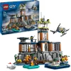 Sale 60419 Prigione Sull'Isola Della Polizia, Giocattolo Ricco Di Funzioni Con Elicottero, Barca, Gommone E 7 Minifigure Mattoncini