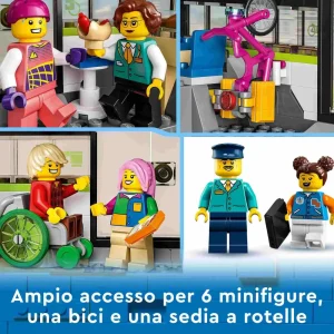 Cheap City 60337 Treno Passeggeri Espresso, Con Locomotiva Giocattolo Telecomandata Con Luci E Binari, Giochi Per Bambini Mattoncini