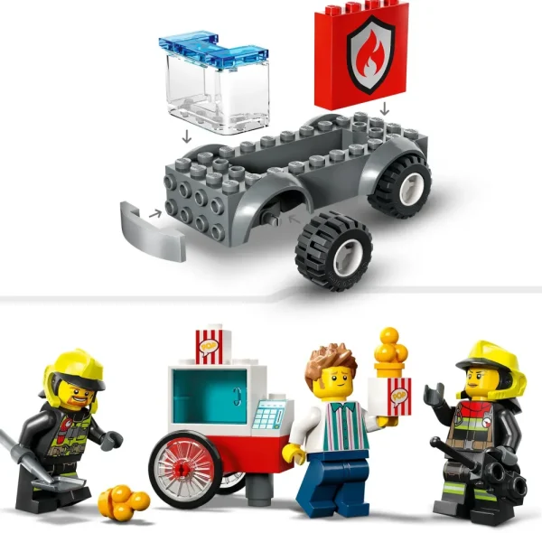 Cheap Fire 60375 Caserma Dei Pompieri E Autopompa, Camion Giocattolo Dei Vigili Del Fuoco, Giochi Per Bambini, Idee Regalo Mattoncini