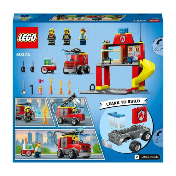 Cheap Fire 60375 Caserma Dei Pompieri E Autopompa, Camion Giocattolo Dei Vigili Del Fuoco, Giochi Per Bambini, Idee Regalo Mattoncini