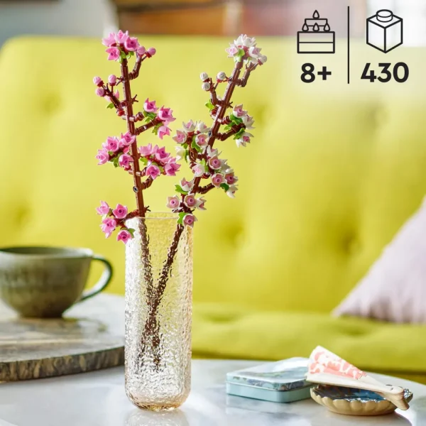Outlet 40725 Fiori Di Ciliegio, Set Per Adulti E Bambini 8+ Anni, Regalo Per San Valentino, Per Donna, Uomo, Lei O Lui Mattoncini