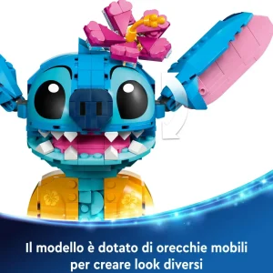 Shop Disney 43249 Stitch, Gioco Per Bambini 9+, Personaggio Da Costruire Con Parti Mobili, Idea Regalo Divertente Dal Film Mattoncini