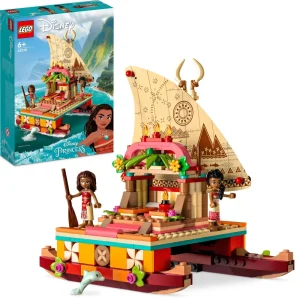 Discount Disney Princess 43210 La Barca A Vela Di Vaiana Con Mini Bamboline E Delfino, Giocattolo Creativo Per Bambine E Bambini 6+ Mattoncini
