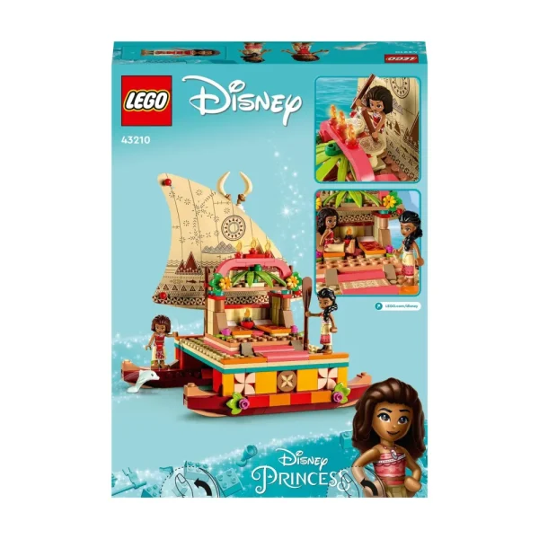 Discount Disney Princess 43210 La Barca A Vela Di Vaiana Con Mini Bamboline E Delfino, Giocattolo Creativo Per Bambine E Bambini 6+ Mattoncini