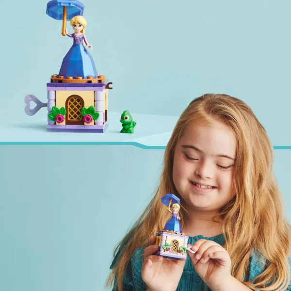 Sale Disney Princess 43214 Rapunzel Rotante, Giocattolo Da Costruire Con Mini Bambolina In Abito Di Diamante, Giochi Bambini Mattoncini
