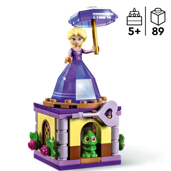 Sale Disney Princess 43214 Rapunzel Rotante, Giocattolo Da Costruire Con Mini Bambolina In Abito Di Diamante, Giochi Bambini Mattoncini
