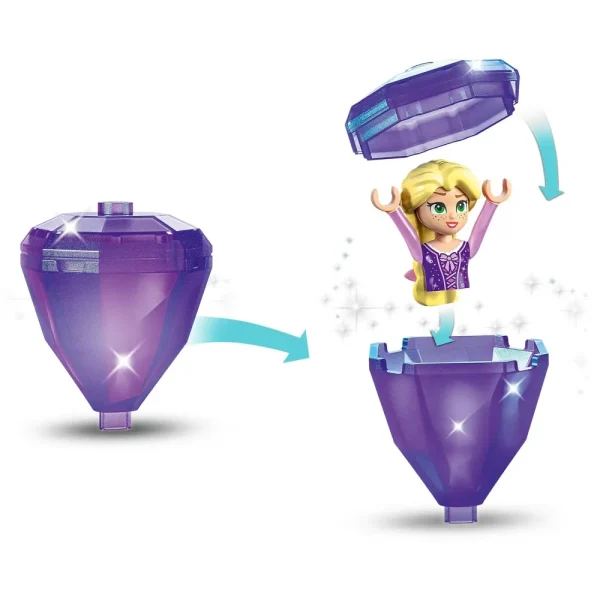 Sale Disney Princess 43214 Rapunzel Rotante, Giocattolo Da Costruire Con Mini Bambolina In Abito Di Diamante, Giochi Bambini Mattoncini