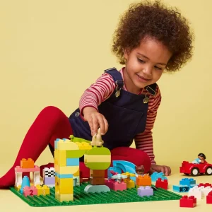 Sale Duplo 10980 Base Verde, Tavola Classica Per Mattoncini, Piattaforma Giocattolo, Superfice Di Costruzione Per Bambini Mattoncini