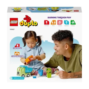Sale 10987 Camion Riciclaggio Rifiuti, Camion Spazzatura Giocattolo, Gioco Educativo Per Bambini, Raccolta Differenziata Mattoncini