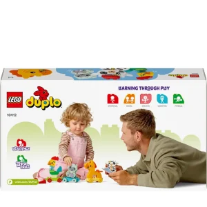 Fashion 10412 Il Treno Degli Animali, Giochi Per Bambini Da 1.5 Anni, Giocattolo Educativo Per L'Apprendimento Didattico Mattoncini
