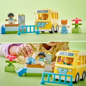 Online 10988 Lo Scuolabus, Gioco Educativo Con Veicolo E Personaggi, Regalo Didattico Per Bambini E Bambine Da 2+ Anni Mattoncini