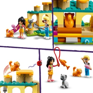 Hot 42612 Avventure Nel Parco Giochi Dei Gatti, Giocattolo Con Animali E Mini Bamboline, Giochi Per Bambini 5+ Anni Mattoncini