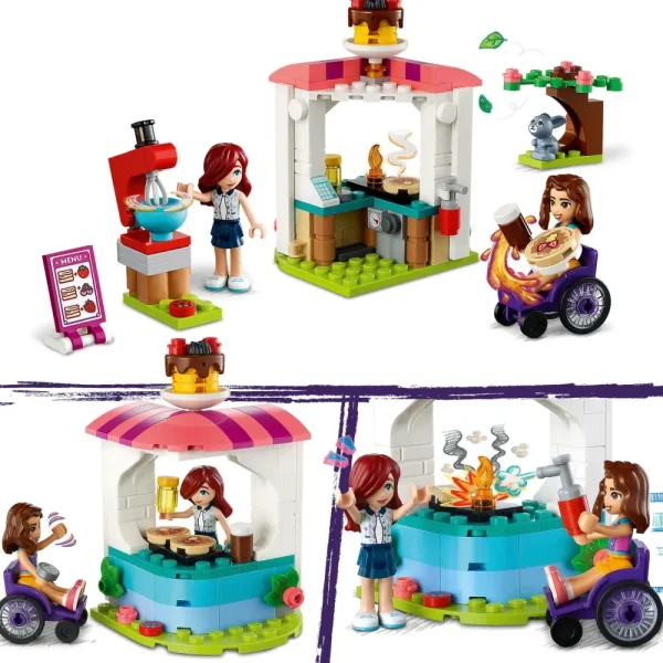 Outlet 41753 Negozio Di Pancake, Giochi Creativi Per Bambini E Bambine 6+ Anni Con Mini Bamboline E Coniglio Giocattolo Mattoncini