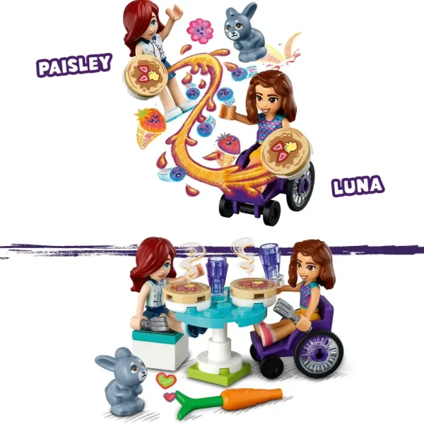 Outlet 41753 Negozio Di Pancake, Giochi Creativi Per Bambini E Bambine 6+ Anni Con Mini Bamboline E Coniglio Giocattolo Mattoncini