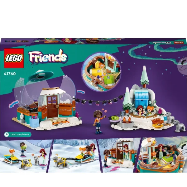Shop 41760 Vacanza In Igloo Con Tenda Da Campeggio, 2 Cani Da Slitta E Mini Bamboline, Giochi Per Bambine E Bambini Mattoncini