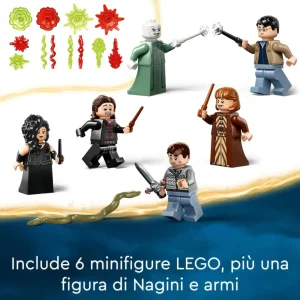 Sale Lego 76415 La Battaglia Di Hogwarts, Castello Giocattolo Con Minifigure Di Bellatrix Lestrange E Voldemort Mattoncini
