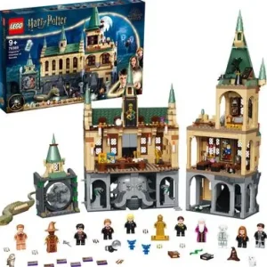 Fashion Harry Potter La Camera Dei Segreti Di Hogwarts, Set Castello Con Sala Grande E Minifigure D'Oro Del 20° Anniversario, 76389 Mattoncini