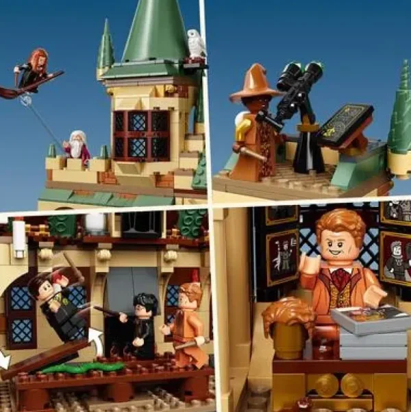 Fashion Harry Potter La Camera Dei Segreti Di Hogwarts, Set Castello Con Sala Grande E Minifigure D'Oro Del 20° Anniversario, 76389 Mattoncini
