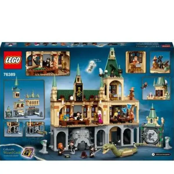 Fashion Harry Potter La Camera Dei Segreti Di Hogwarts, Set Castello Con Sala Grande E Minifigure D'Oro Del 20° Anniversario, 76389 Mattoncini