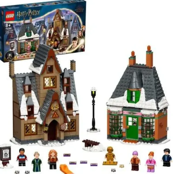 New Harry Potter Visita Al Villaggio Di Hogsmeade, Set Giocattoli Per Bambini, Minifigure D'Oro Del 20° Anniversario, 76388 Mattoncini