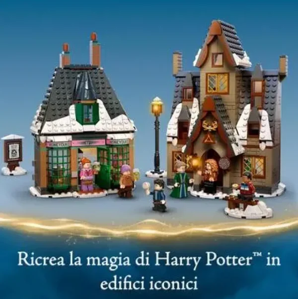 New Harry Potter Visita Al Villaggio Di Hogsmeade, Set Giocattoli Per Bambini, Minifigure D'Oro Del 20° Anniversario, 76388 Mattoncini