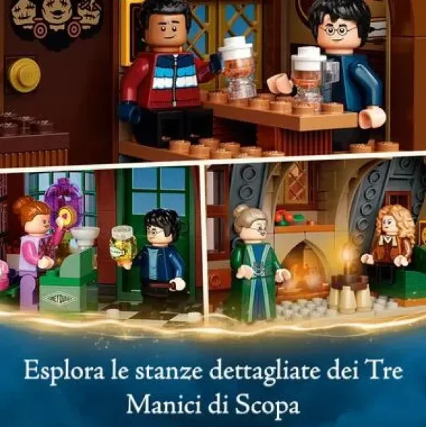 New Harry Potter Visita Al Villaggio Di Hogsmeade, Set Giocattoli Per Bambini, Minifigure D'Oro Del 20° Anniversario, 76388 Mattoncini