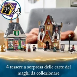 New Harry Potter Visita Al Villaggio Di Hogsmeade, Set Giocattoli Per Bambini, Minifigure D'Oro Del 20° Anniversario, 76388 Mattoncini
