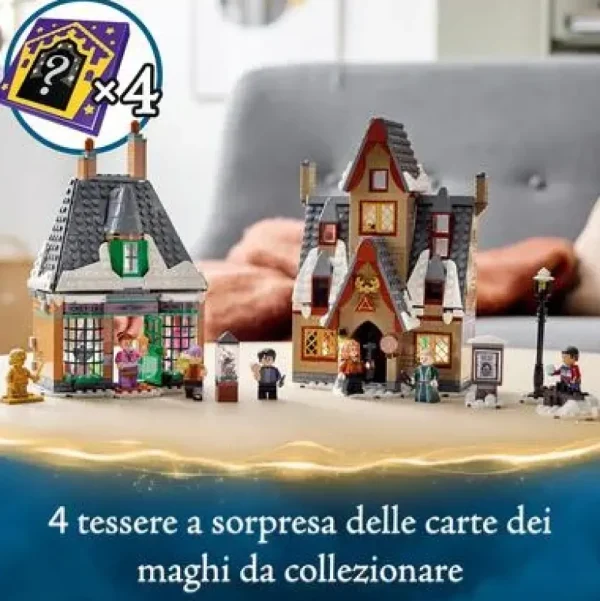 New Harry Potter Visita Al Villaggio Di Hogsmeade, Set Giocattoli Per Bambini, Minifigure D'Oro Del 20° Anniversario, 76388 Mattoncini