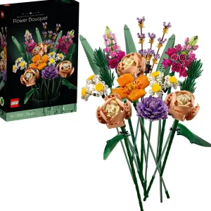 Clearance Icons 10280 Bouquet Di Fiori, Piante Artificiali, Costruzione In Mattoncini, Decorazioni Casa, Hobby Creativi Per Adulti Mattoncini