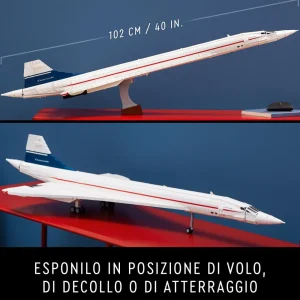 Outlet Icons 10318 Concorde Kit Modellismo Da Costruire Per Adulti, Iconico Modellino Di Aereo Passeggeri, Regalo Uomo O Donna Mattoncini