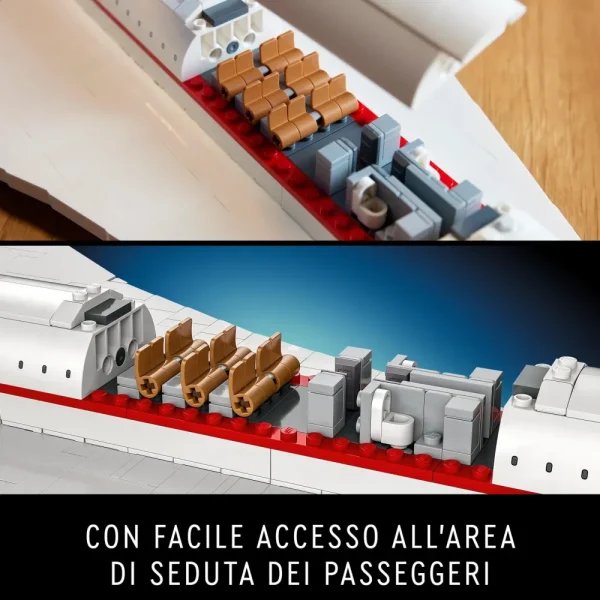 Outlet Icons 10318 Concorde Kit Modellismo Da Costruire Per Adulti, Iconico Modellino Di Aereo Passeggeri, Regalo Uomo O Donna Mattoncini